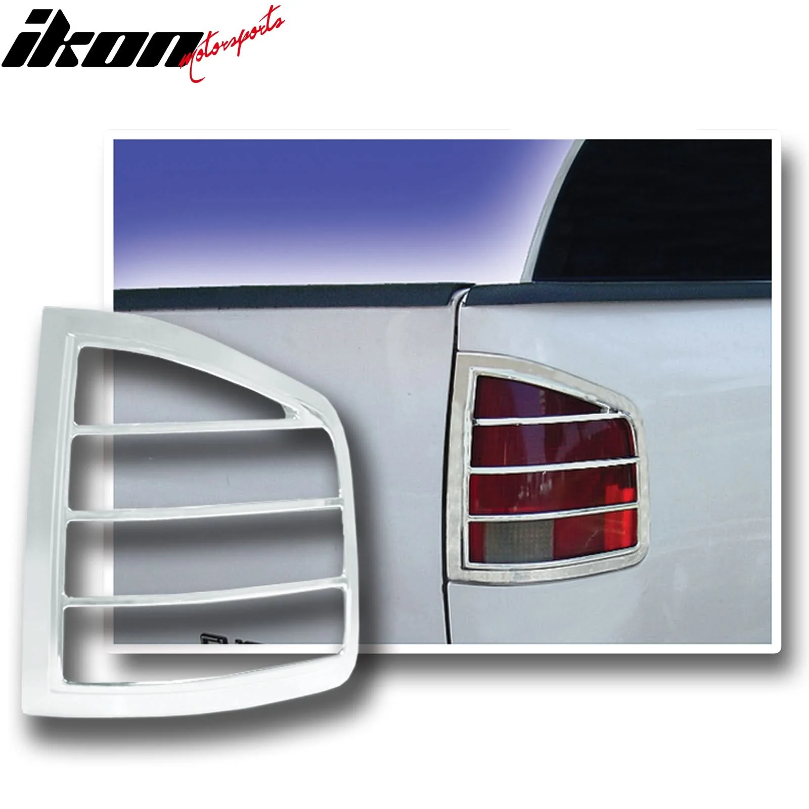 1994-2004 Chevrolet S10 Tail Light Bezels Cover Trim Chrome ABS 2PCS - Image 2