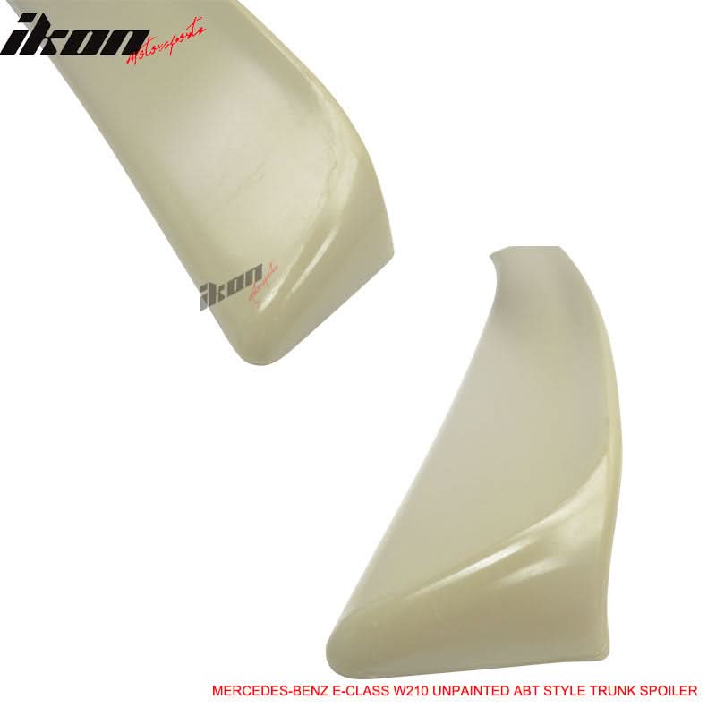 1995-2001 Benz E-Class W210 E430 4-Door Black Rear Spoiler Wing ABS - Image 4