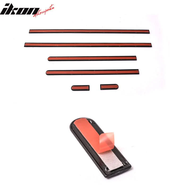 1996-2000 Honda Civic 2Dr 3Dr Side Door Molding Carbon 3D Look ABS - Image 3