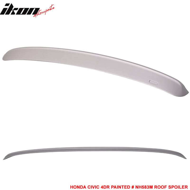 1996-2000 Honda Civic Sedan 4Dr Rear Window Roof Spoiler Wing ABS - Image 3