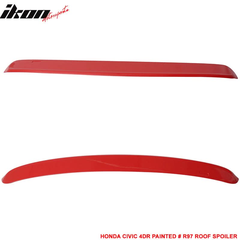 1996-2000 Honda Civic Sedan 4Dr Rear Window Roof Spoiler Wing ABS - Image 7
