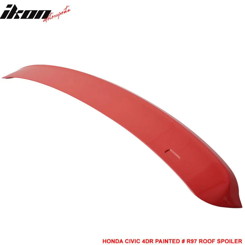 1996-2000 Honda Civic Sedan 4Dr Rear Window Roof Spoiler Wing ABS - Image 8