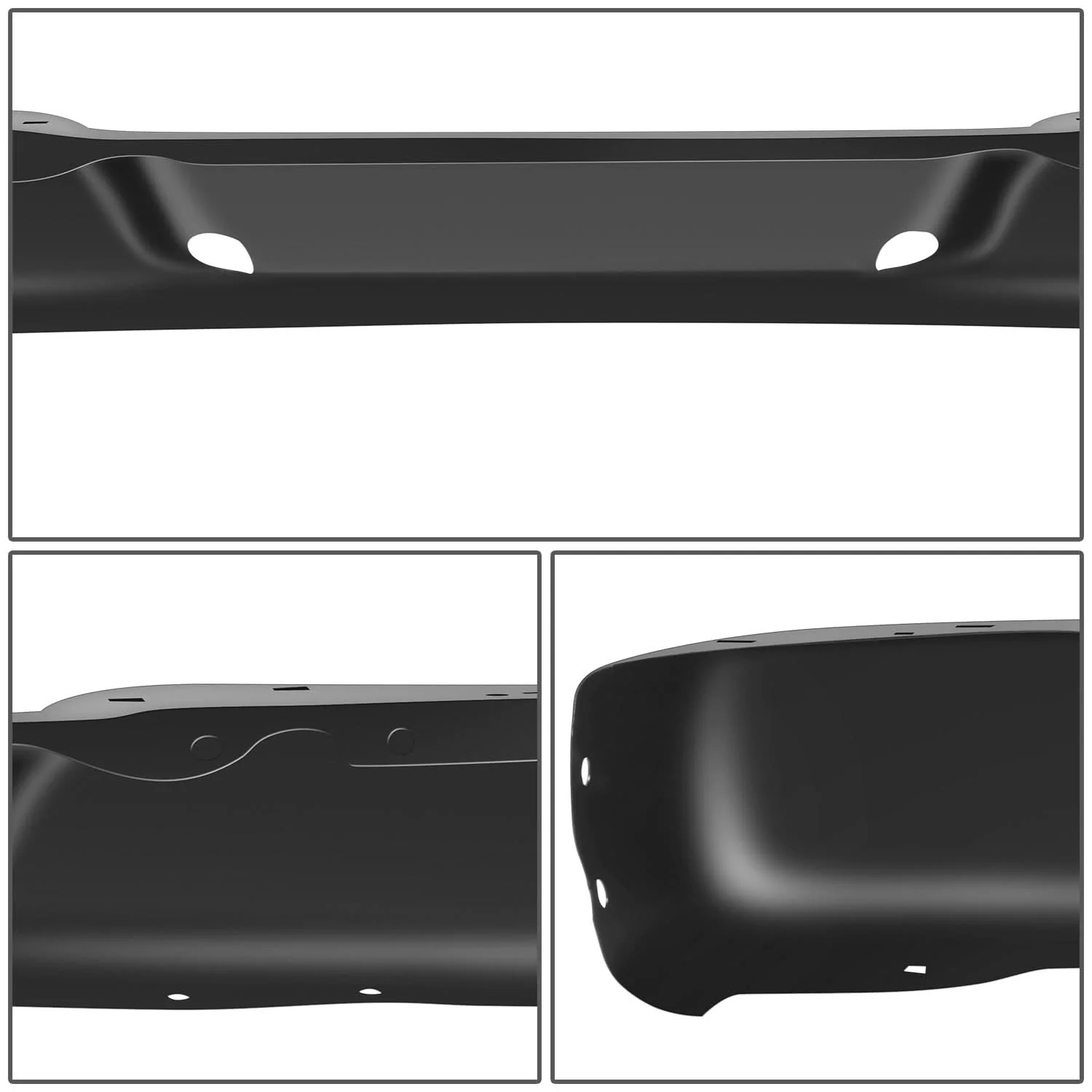 1996-2023 Chevrolet Express Rear Bumper Cover - Black - Image 3