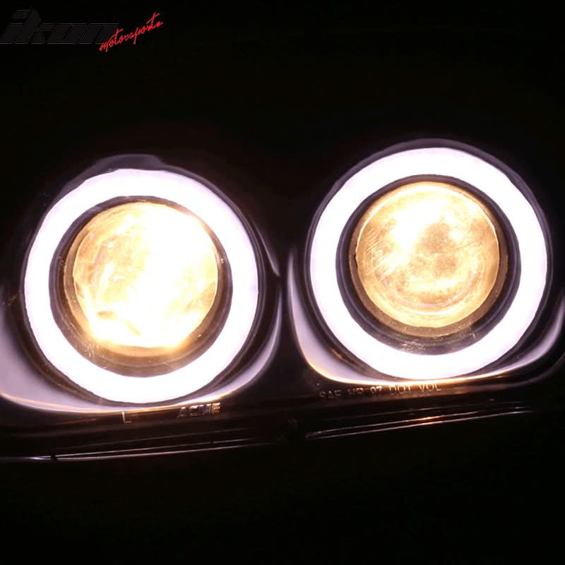 1997-2003 Corvette C5 Headlight Projector Dual LED Halo Rim HID 6000K - Image 6