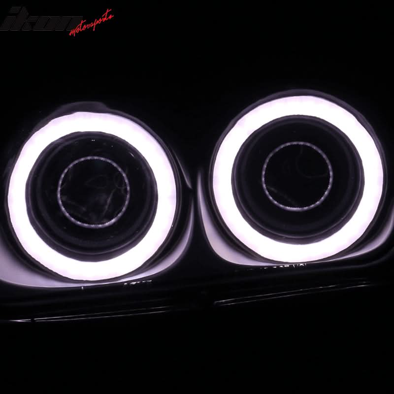1997-2004 Chevy Corvette C5 2X 6000K Headlight Dual LED Halo Rim - Image 7