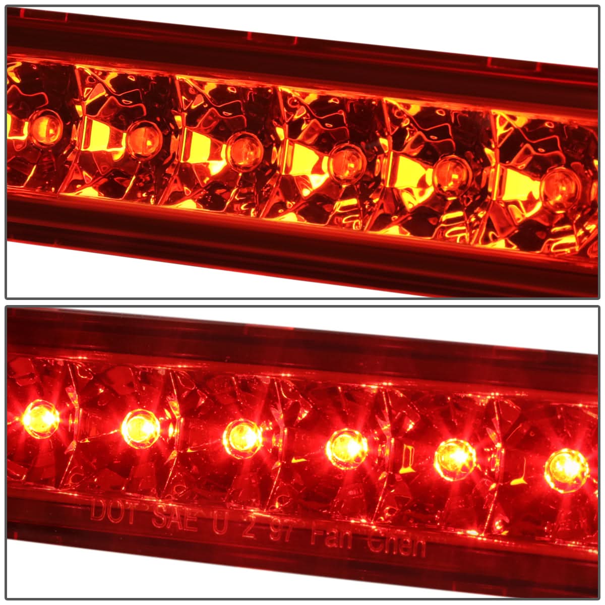1997-2006 Jeep Wrangler LED Third Brake Light - Red - Image 3