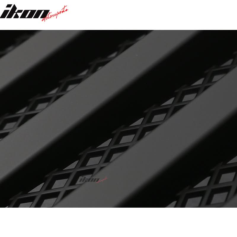 1997-2006 Jeep Wrangler TJ V2 Topfire Monster Hood Matte Mesh Grill - Image 5