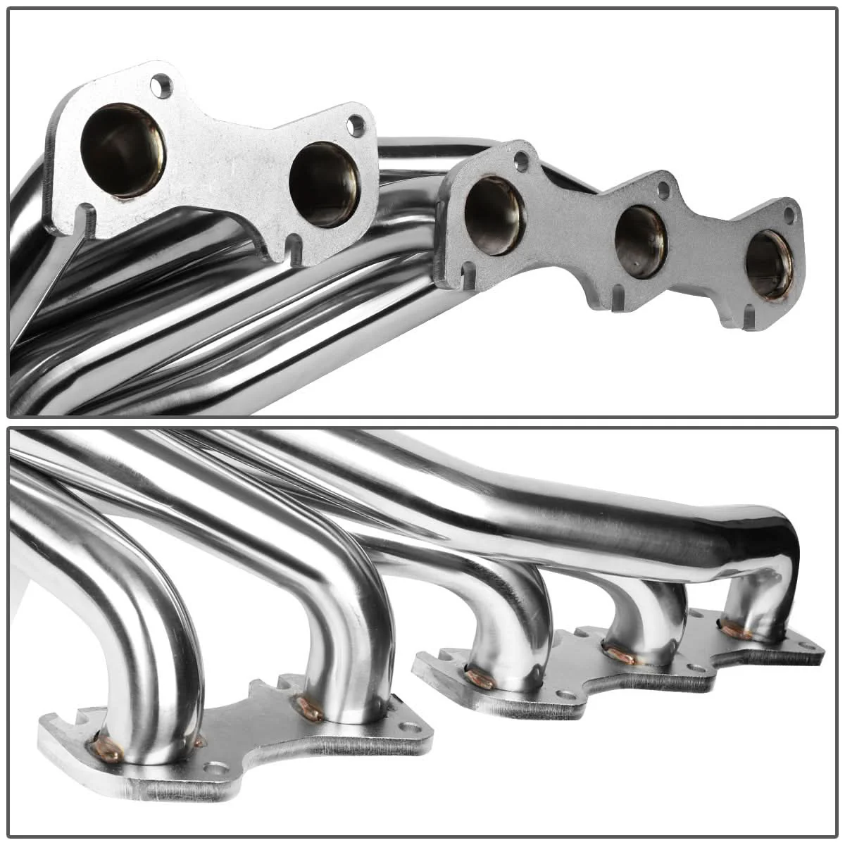 1999-2004 Ford F-250/F-350 6.8L V10 Mid Length Header Stainless Steel - Image 4