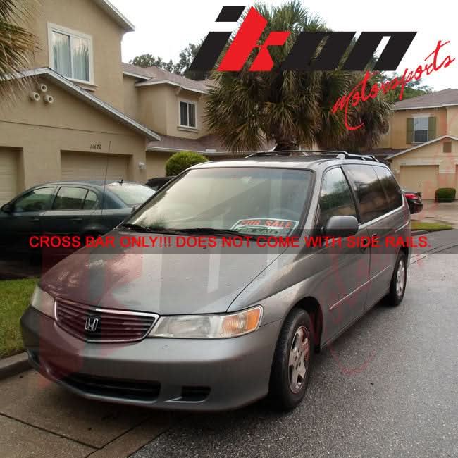 1999-2004 Honda Odyssey OE Style Black Roof Rack Cross Bar Aluminum - Image 2