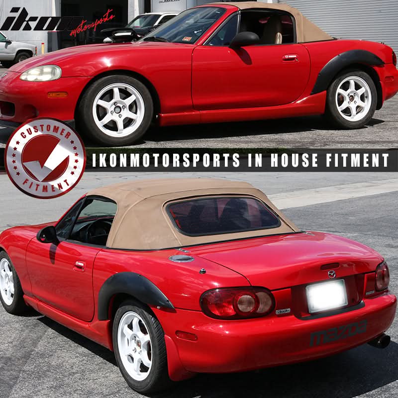 1999-2005 Mazda Miata MX5 NB MDP Style Fender Flares Rear PU 2PCS - Image 6
