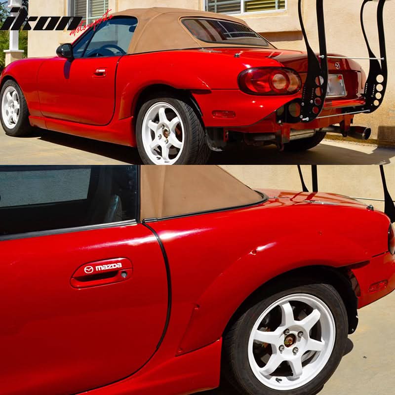 1999-2005 Mazda Miata MX5 NB MDP Style Fender Flares Rear PU 2PCS - Image 8