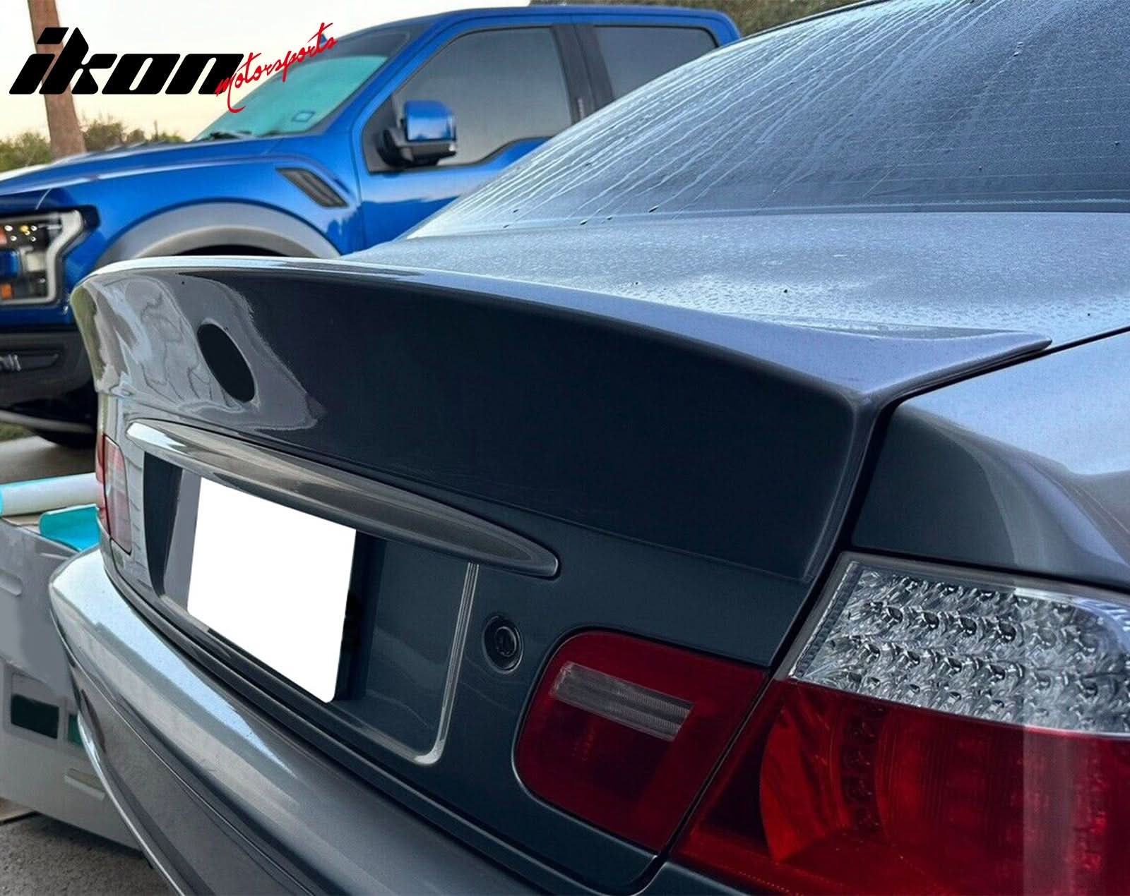 1999-2006 BMW E46 3-Series Coupe 2DR CSL Style Black Trunk Spoiler PU - Image 8