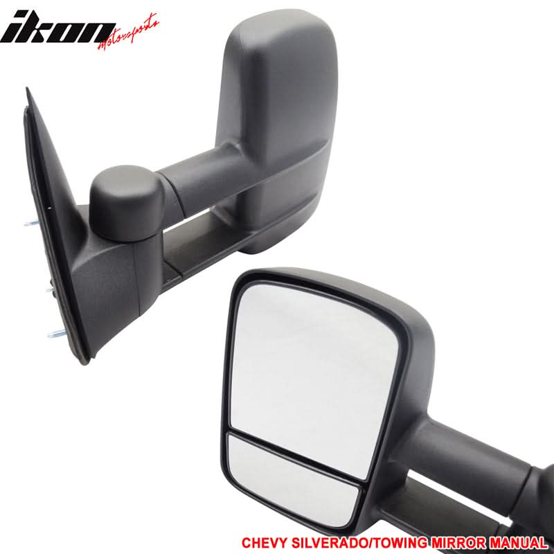 1999-2007Â Chevyado GMC Sierra Side View Towing Mirror Manual - Image 3