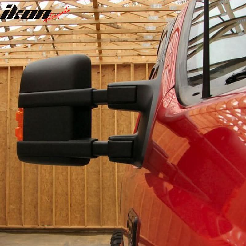1999-2015Â Ford F250 F350 F450 F550 Super Duty Rear View Towing Mirrors - Image 3