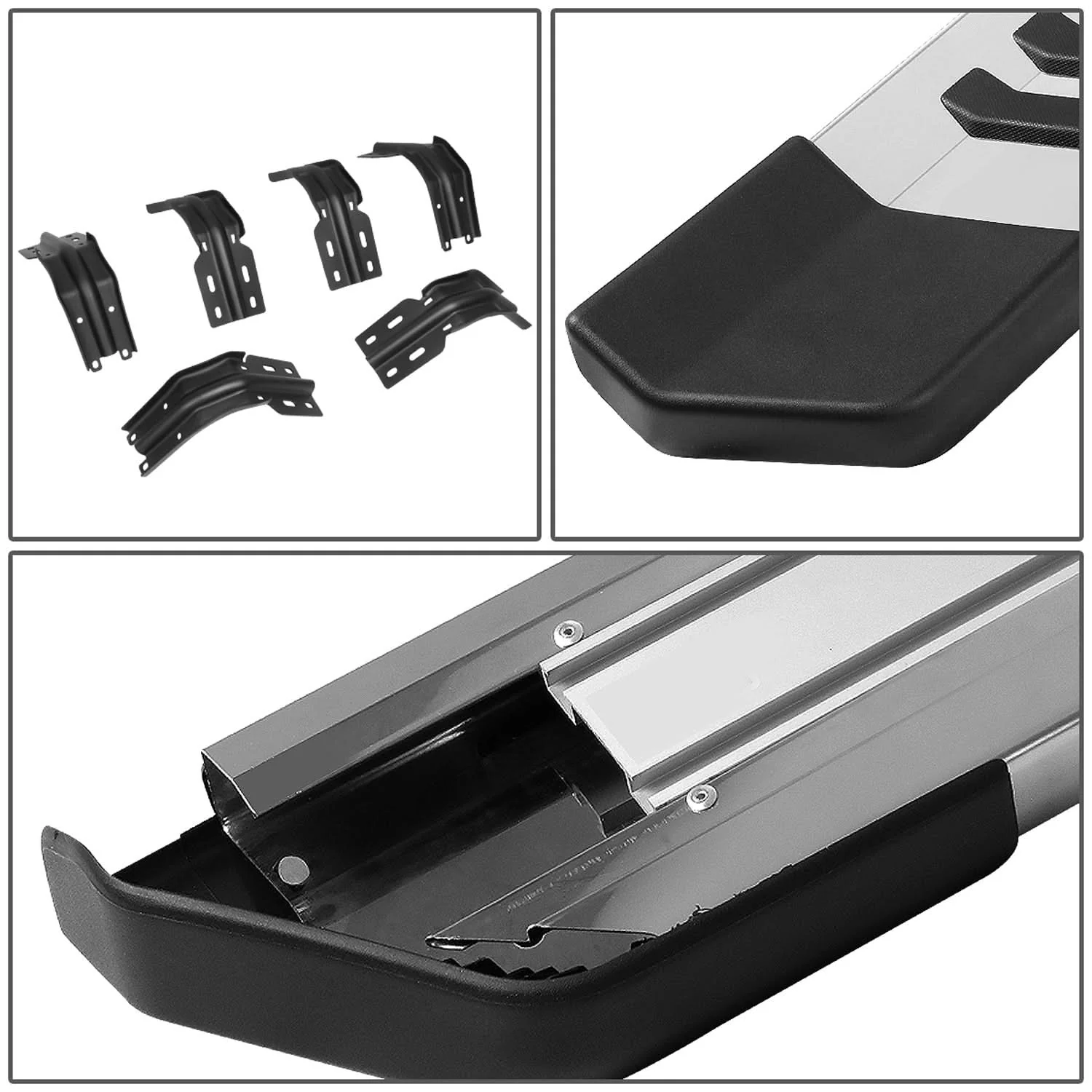 1999-2016 Ford F-250 F-350 F-450 F-550 Super Duty 6" Nerf Bars Silver - Image 5