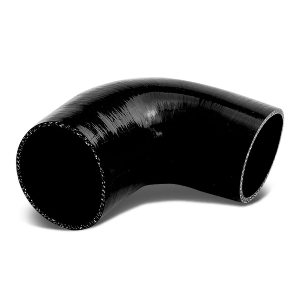 2.00" to 2.25" 90 Degree Silicone Reducer Hose - 3-Ply Black