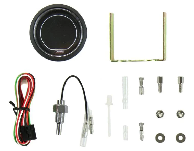 2-1/16" Evo Electrical Green and White Oil Temperature Gauge- - Image 3