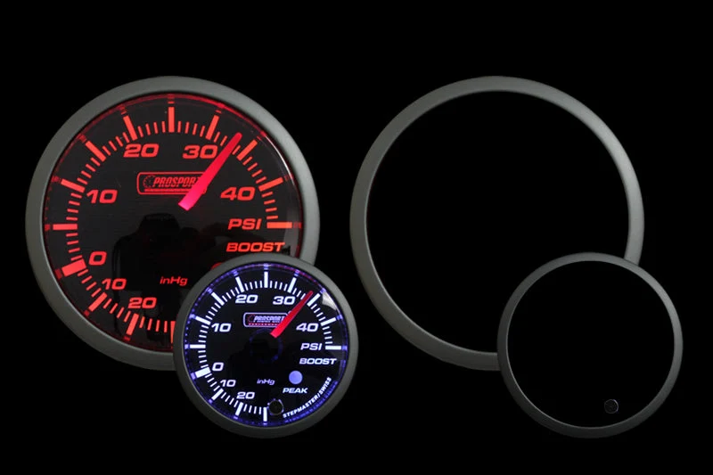 2-1/16" Premium Amber / White Electric Boost gauge 45 PSI - Image 3