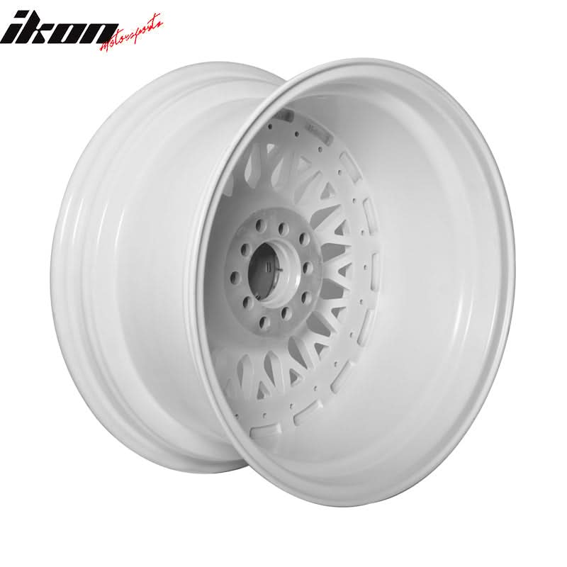 (2) 17X8.5 +25 5X100 / 5X114.3 Step Lip Deep Dish Mesh Wheels Rim Pair - Image 8