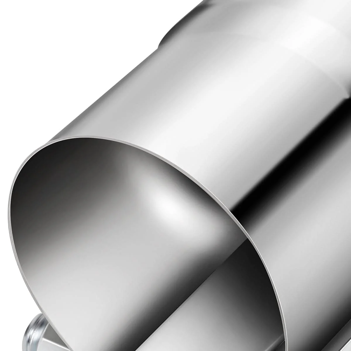 2.25" Lap Joint Exhaust Band Clamp Muffler Sleeve Coupler Stainless Steel - Image 2