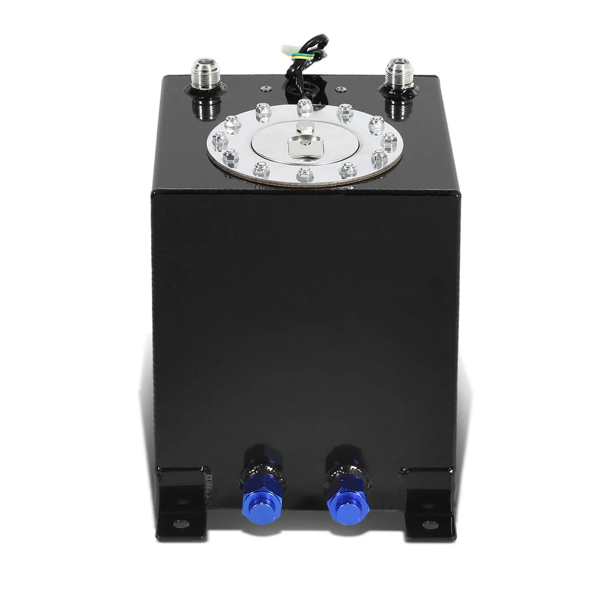 2.5 Gallon Aluminum Fuel Cell Gas Tank with Level Sender - Polished - Image 2