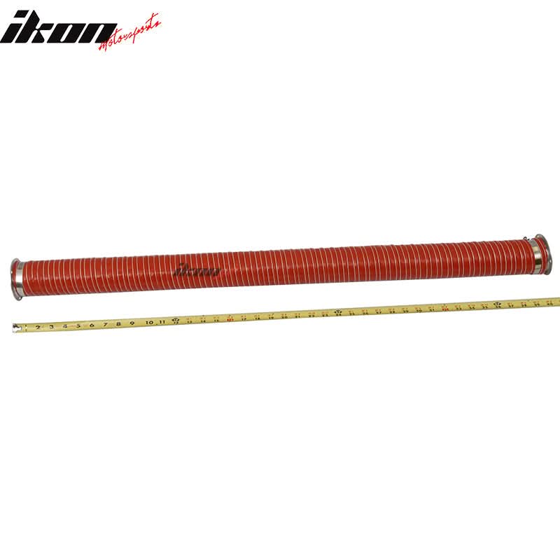 2.5X40" 2PC Brake Cooling Dual Layerinsulation Hose Flange Aluminum - Image 3