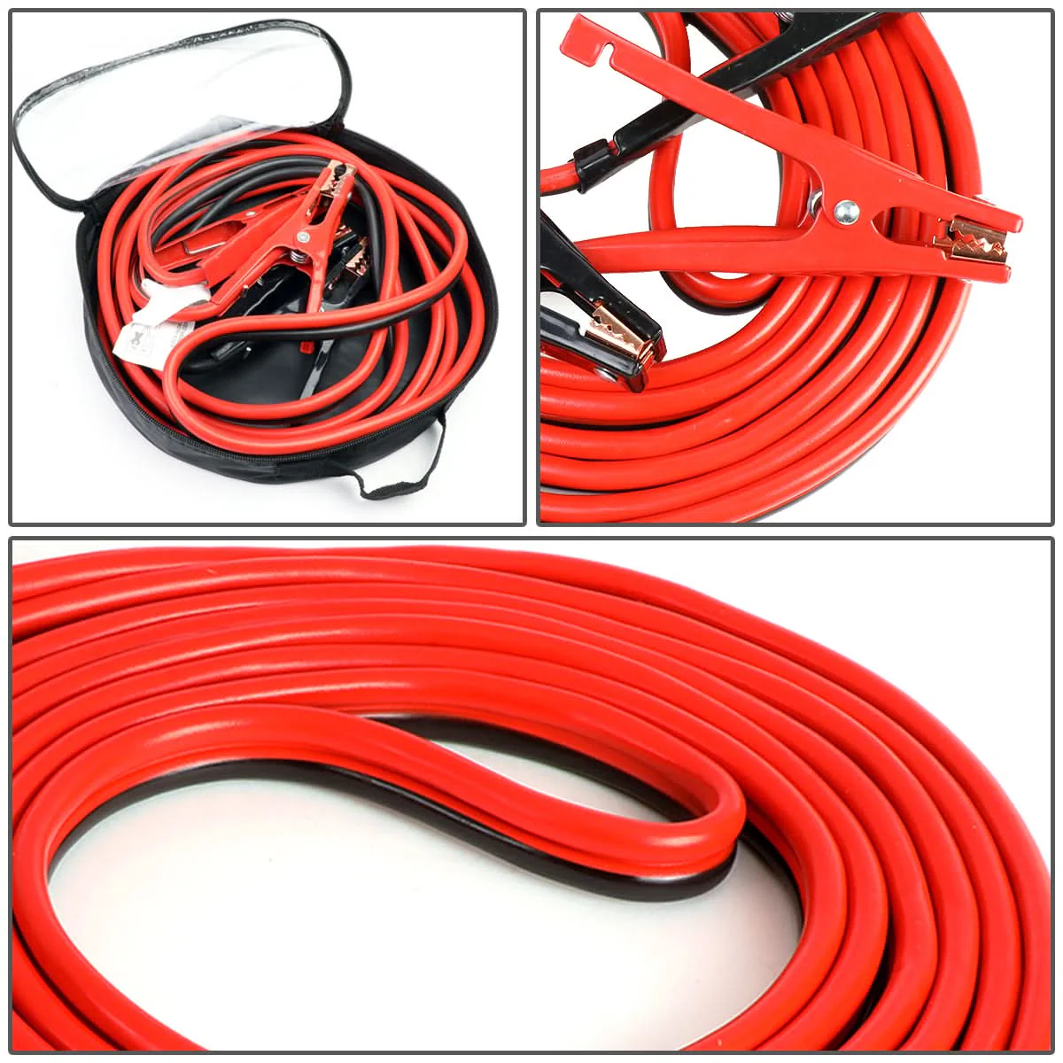 20 FT 4 Gauge 500 AMP Booster Cable Set - Image 5