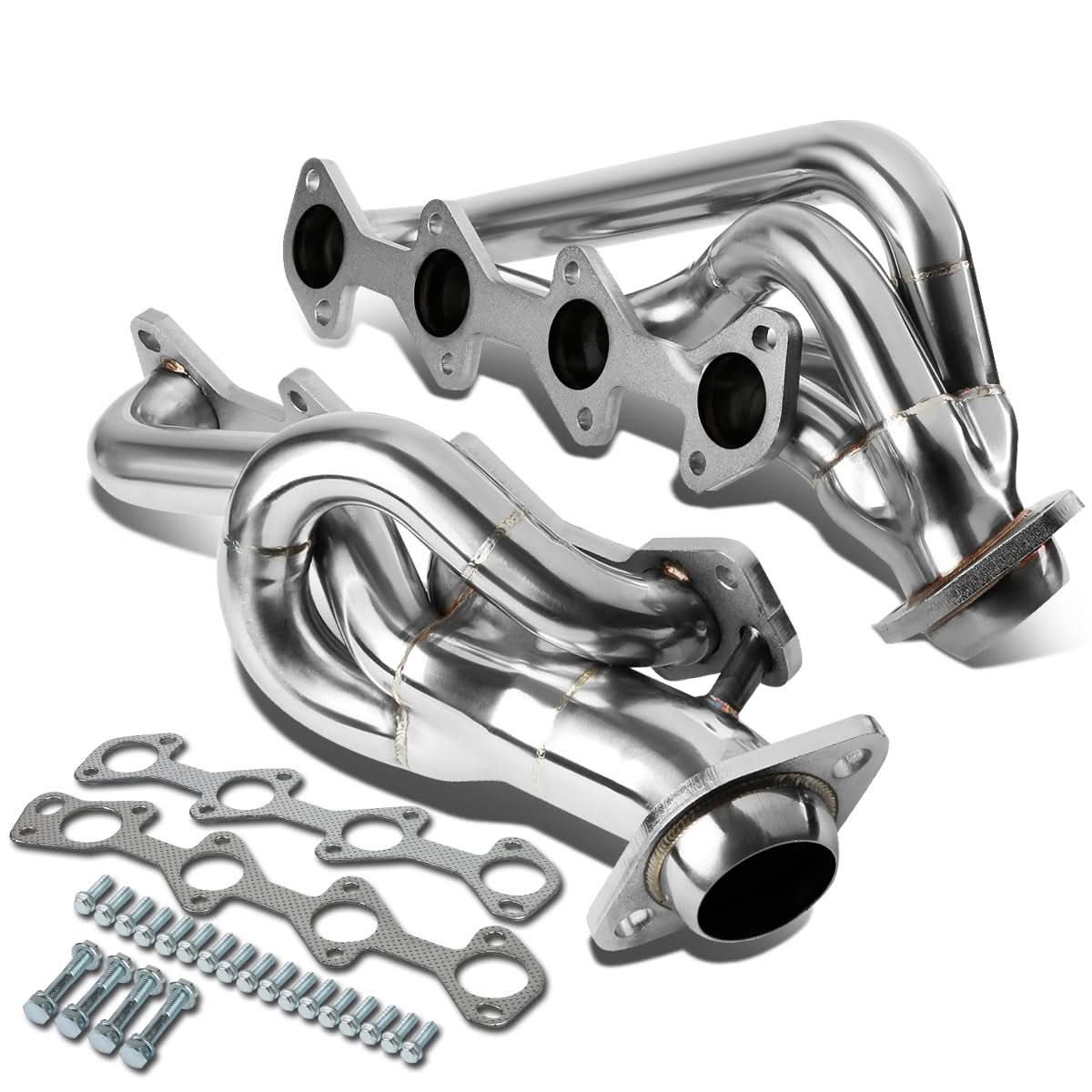 2000-2003 Dodge Pickup Shorty Style Header Stainless Steel - Image 2