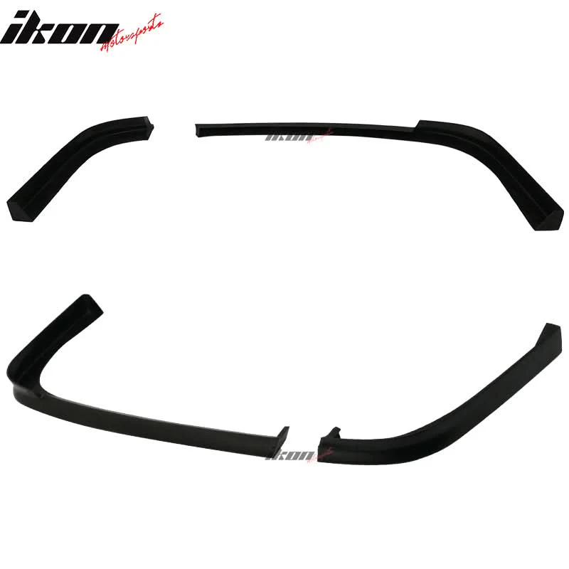 2001-2003 Honda Civic 2Dr TR Style Unpainted Black Rear Bumper Lip PU - Image 3