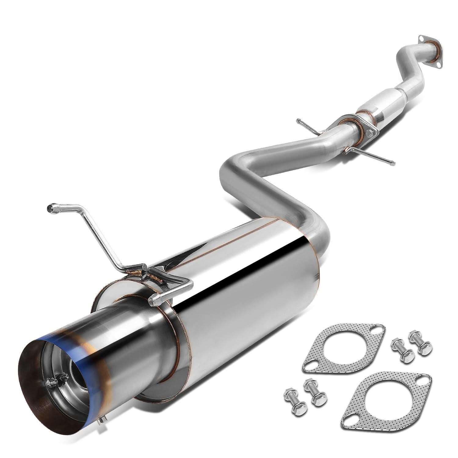 2001-2005 Lexus IS300 Catback Exhaust Single Burnt Tip Stainless Steel - Image 3