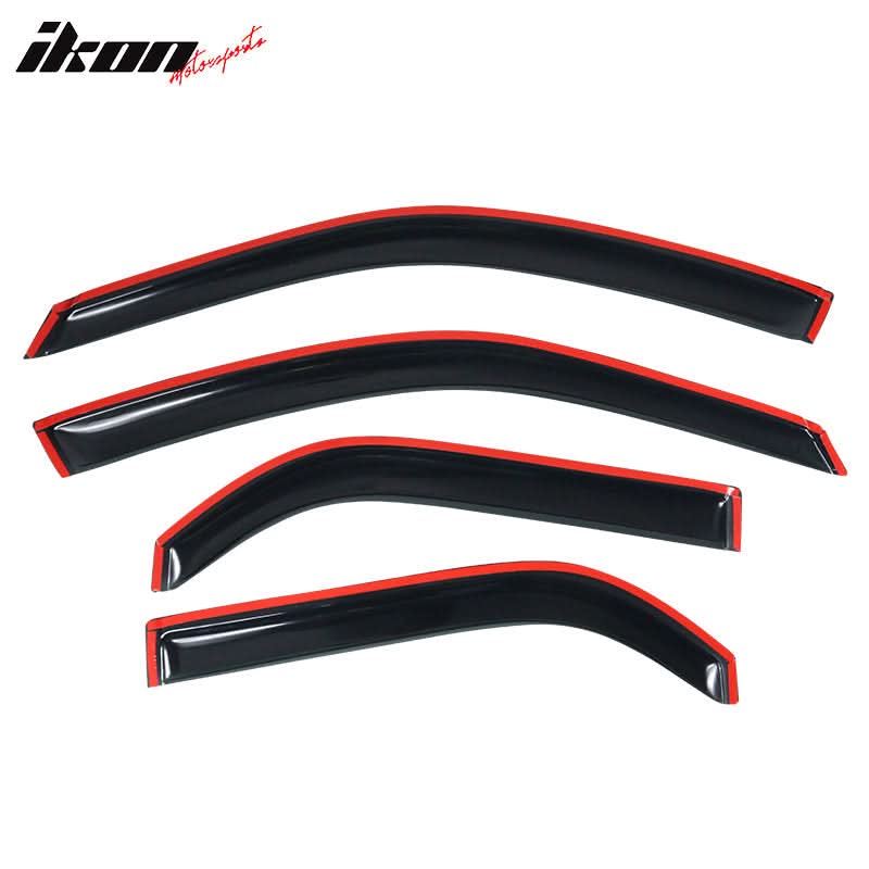 2001-2006 Acura MDX Slim Style Smoke Visor Windows Rain Guard Acrylic - Image 4