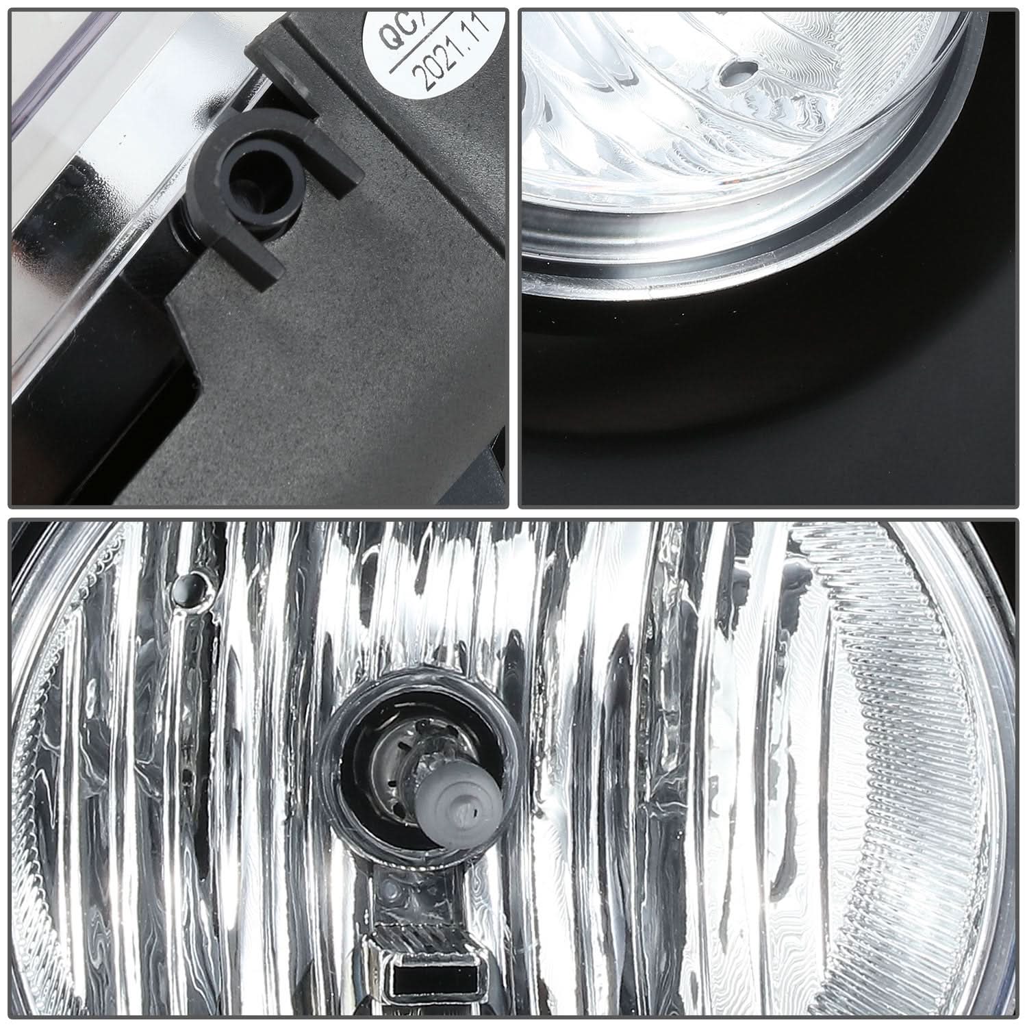 2001-2007 GMC Sierra Chrome Clear Fog Lights H10 Bulb - Image 3