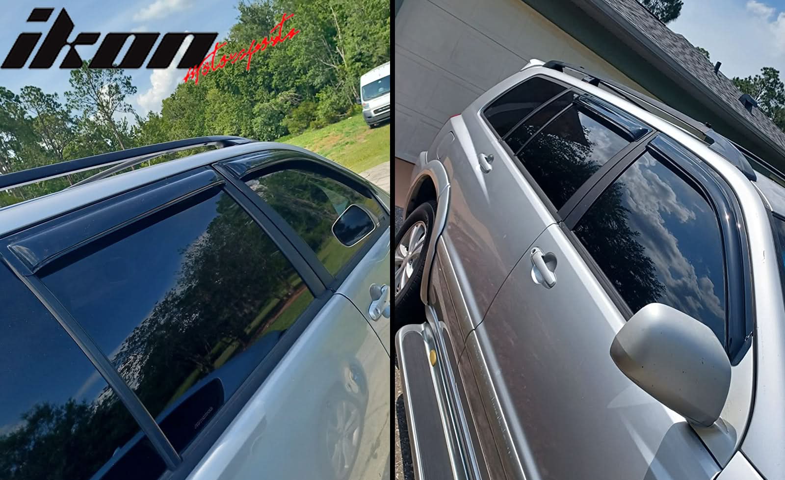2001-2007 Toyota Highlander Slim Style Smoke Visor Window Vent Acrylic - Image 11