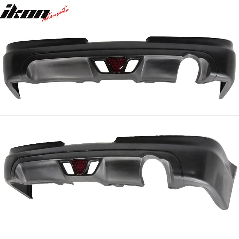 2002-2004 Acura RSX Mugen Style Rear Lip Diffuser LED Brake Light PU - Image 2