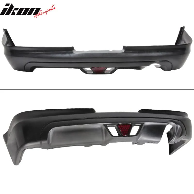 2002-2004 Acura RSX Mugen Style Rear Lip Diffuser LED Brake Light PU - Image 3