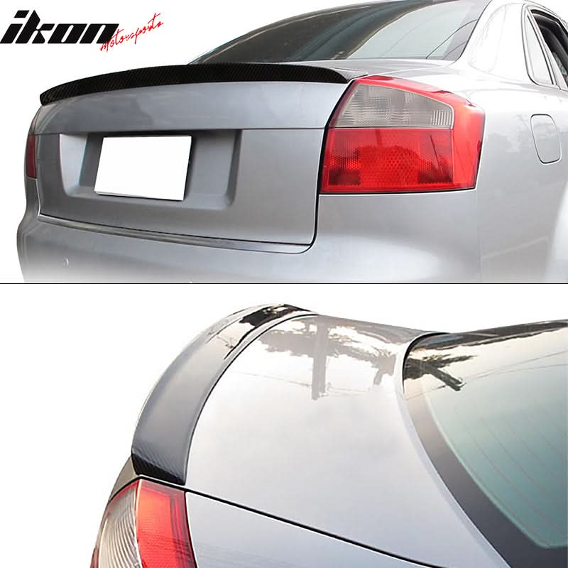 2002-2005 Audi A4 B6 Quattro S4 RS4 S-Line Carbon Fiber Trunk Spoiler - Image 2