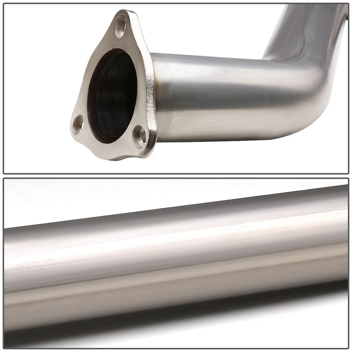 2002-2005 Honda Civic SI Single Tip Catback Exhaust - Stainless Steel - Image 6