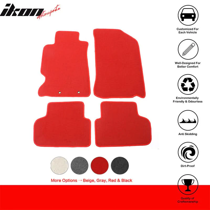 2002-2006 Acura RSX Car Floor Mats Carpet 4PC Nylon - Image 16