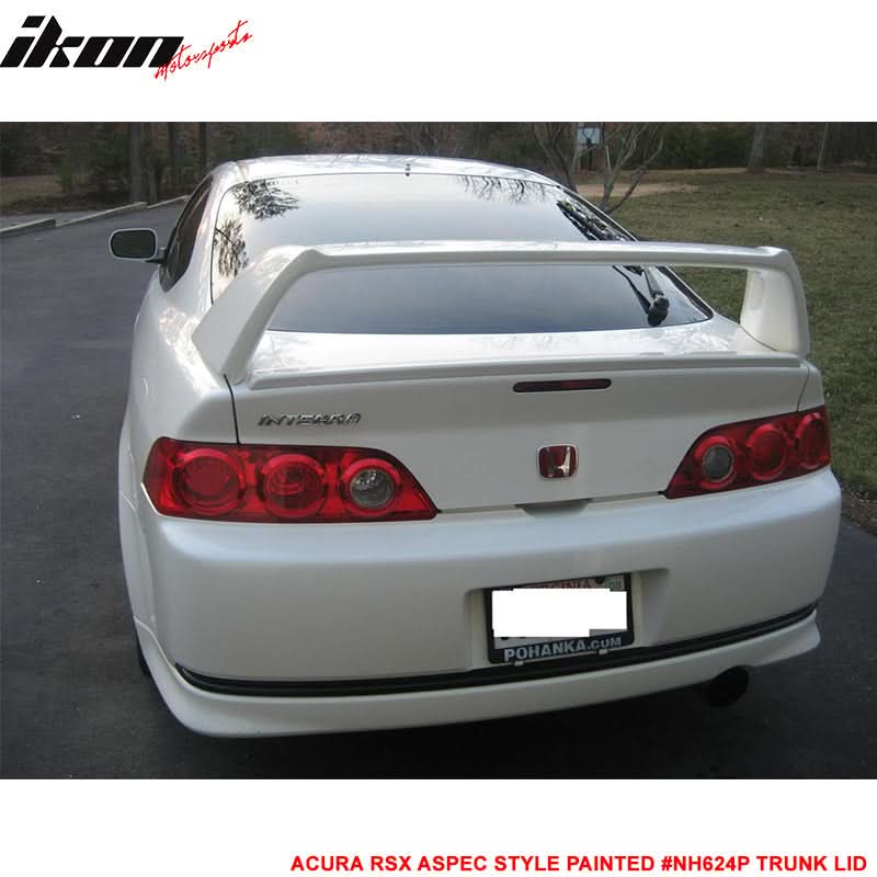 2002-2006 Acura RSX T-R Aspec Painted #NH624P Rear Spoiler Wing + Lid - Image 8