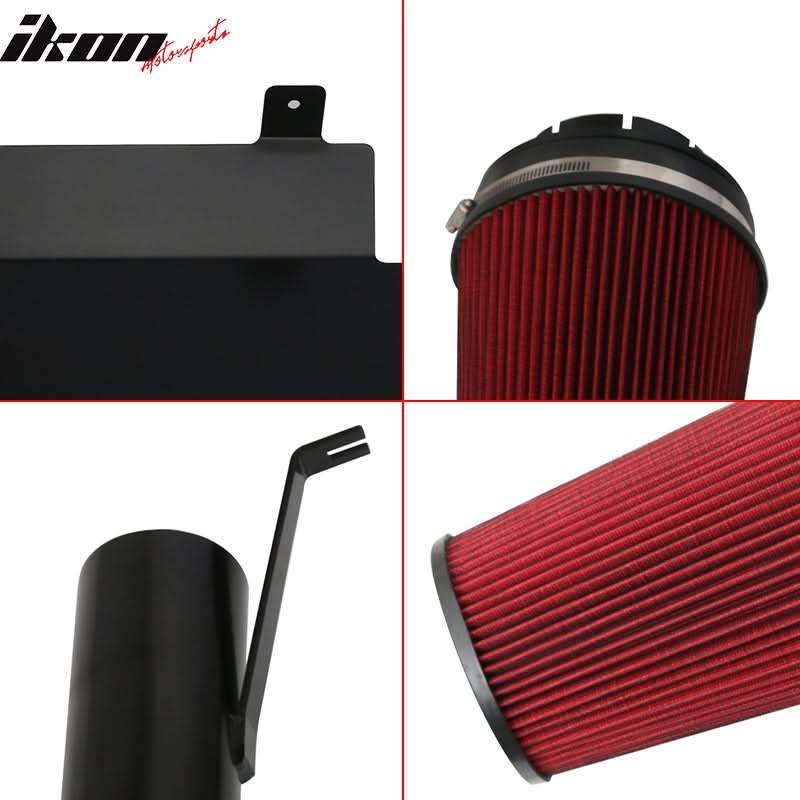 2002-2006 Cadillac Escalade Red Black Cold Air Intake Pipe Aluminum - Image 5
