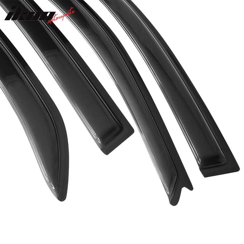 2002-2007 Mitsubishi Lancer EVO Sedan Acrylic 4PC Window Visors Guard - Image 9