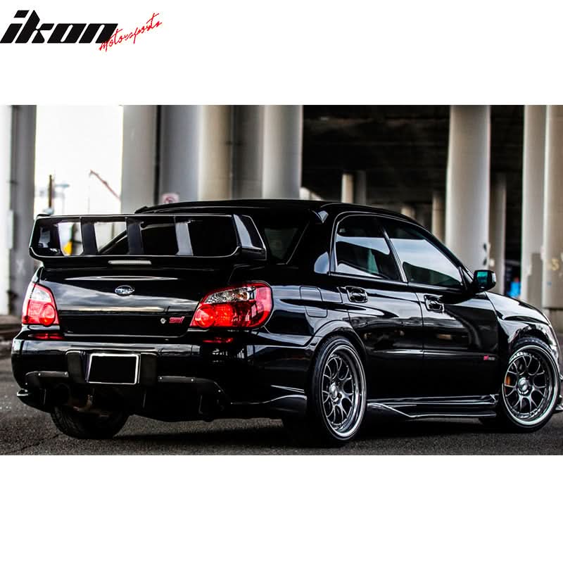 2002-2007 Subaru Impreza WRX STI Trunk Spoiler Stabilizer Add On 3PC - Image 2