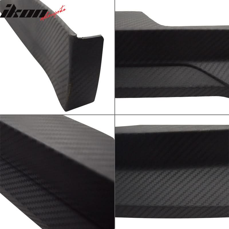 2003-2005 Honda Accord Sedan HC1 Black CF Texture Front Bumper Lip - Image 4