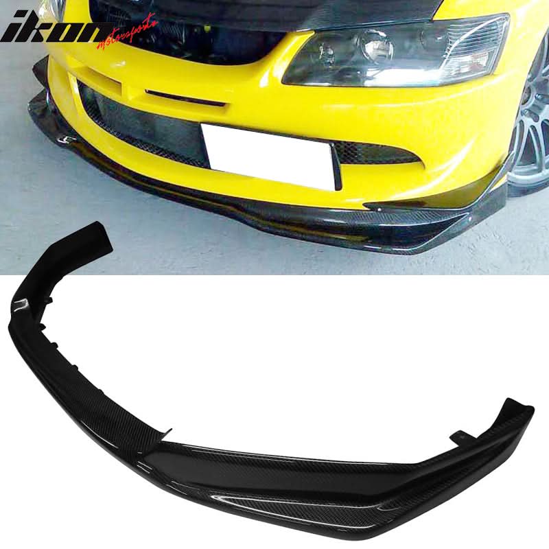 2003-2005 Mitsubishi Evolution EVO VR Style Front Lip Carbon Fiber - Image 2