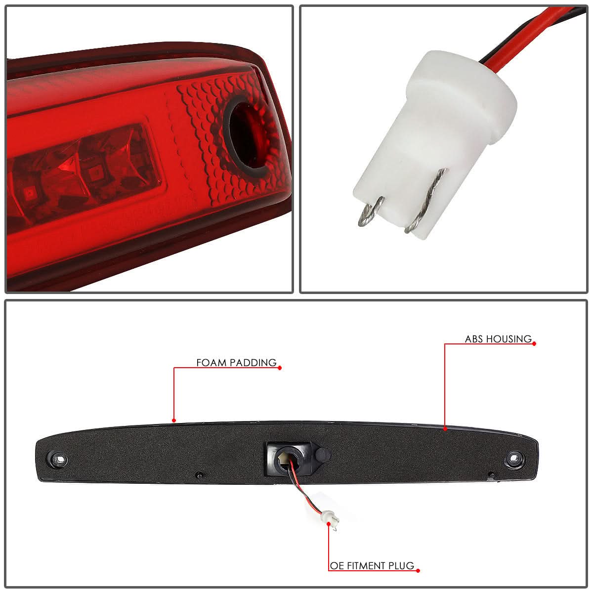 2003-2006 Dodge Ram 2500 3500 Tailgate LED Brake Light - Red - Image 4
