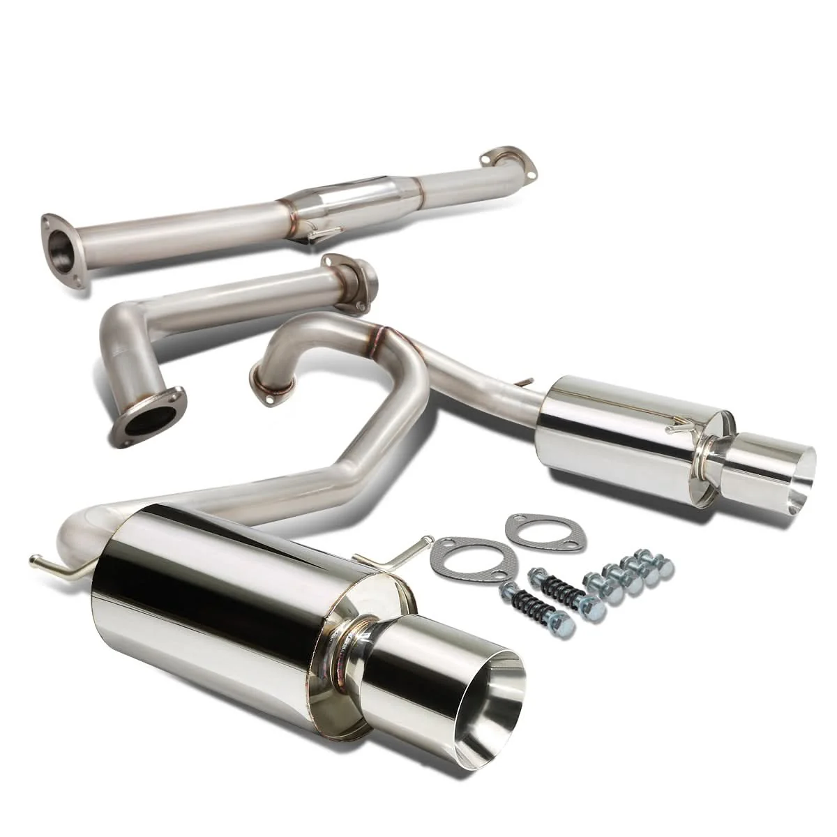 2003-2006 Hyundai Tiburon V6 Catback Exhaust Stainless Steel - Image 3