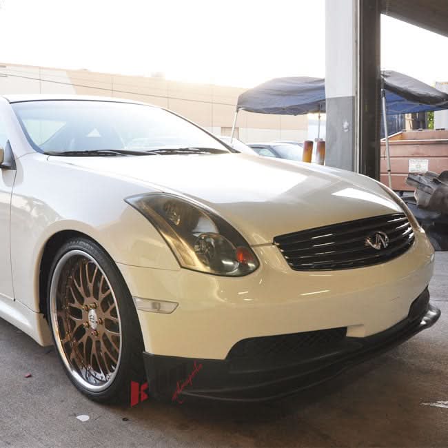 2003-2007 Infiniti G35 Coupe 2Dr GT Style Front Bumper Lip Spoiler PU - Image 4