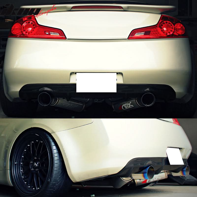 2003-2007 Infiniti G35 Coupe NS Style Unpaint Rear Bumper Diffuser PU - Image 2