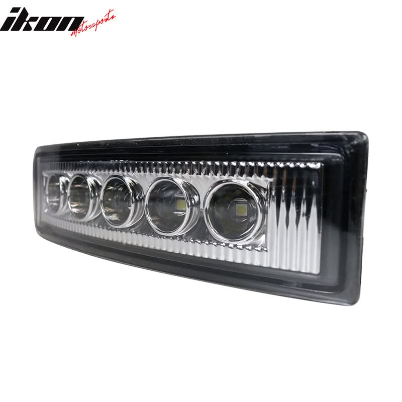 2003-2007 Scion xB White SMD 5x LED DRL Black Out Smoked Fog Lights - Image 3