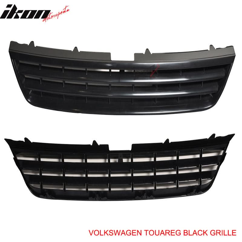 2003-2007 VW Touareg Badgeless Unpainted ABS Front Hood Grille - Image 3